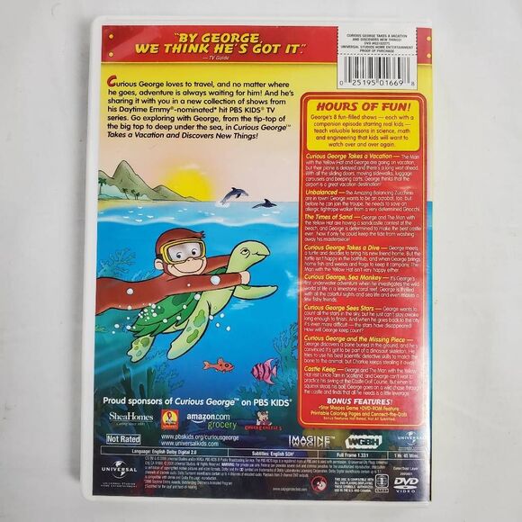 Curious George Takes a Vacation DVD - Picture 3 of 3
